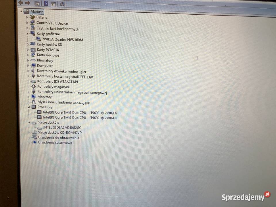 DELL Latitude 6400 Intel Core 2 Duo 28 Nvidia Liczba rdzeni 2 Warszawa