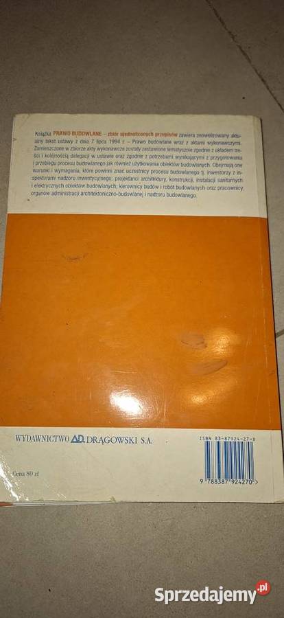 Prawo budowlane zbiór unikatowy wyd Dragowski