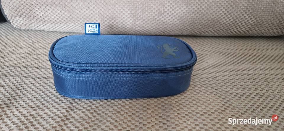 piórnik Oxford z klapką saszetka niebieski sprzedam
