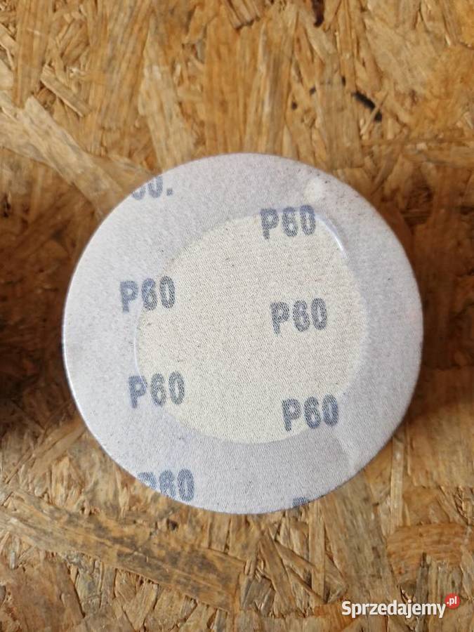 50x KRĄŻKI ŚCIERNE 125 SAMOPRZYLEPNE NA RZEP P40