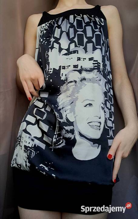 Sukienka Print jedwab Marylin Monroe DanHen Jarosław sprzedam