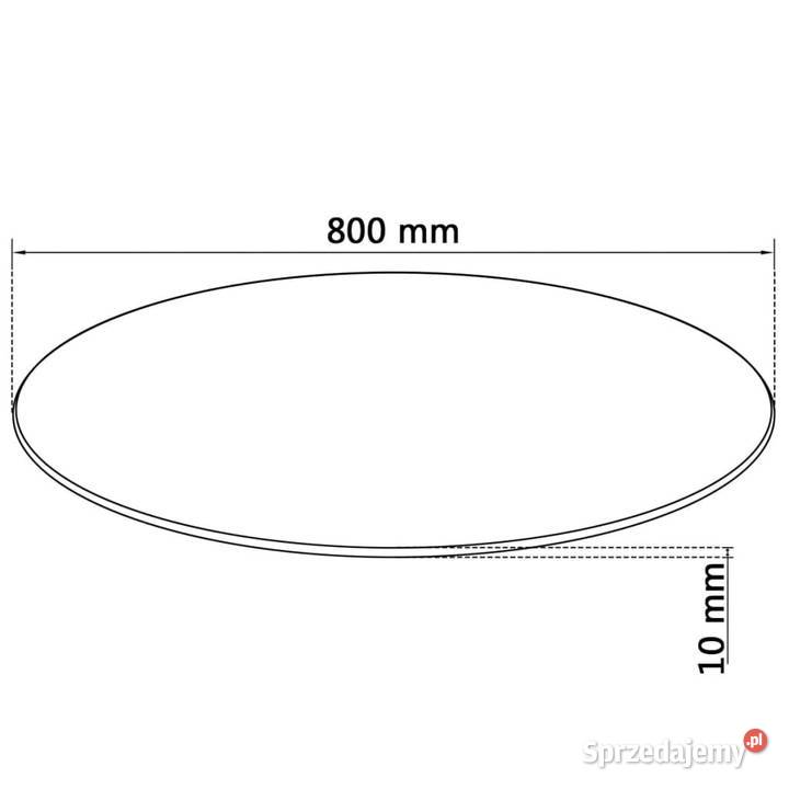 Blat stołu ze szkła hartowanego okrągły 800 mm Warszawa