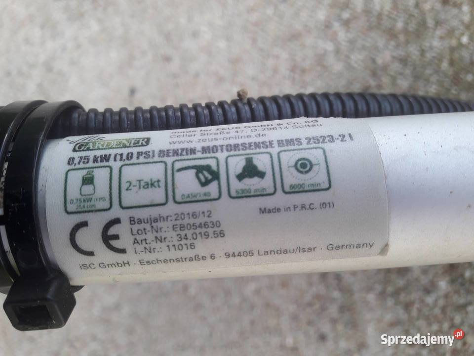 Kosa spalinowa podkaszarka MrGarden BMS 43263 l Miłosław