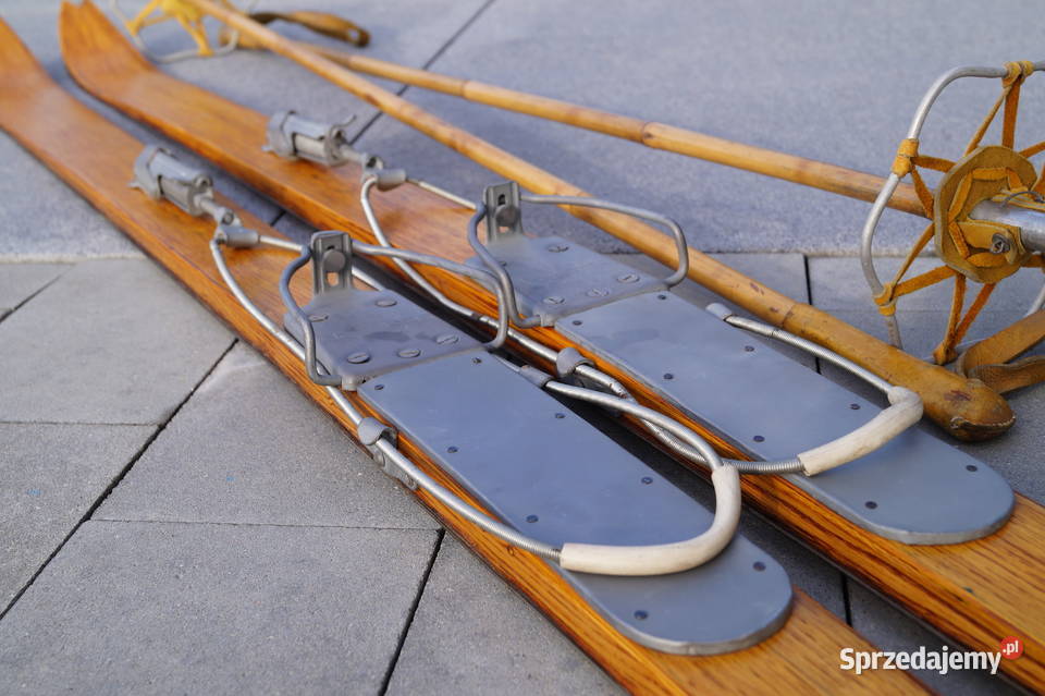Stare narty hikorowe 180 kijki podkarpackie sprzedam
