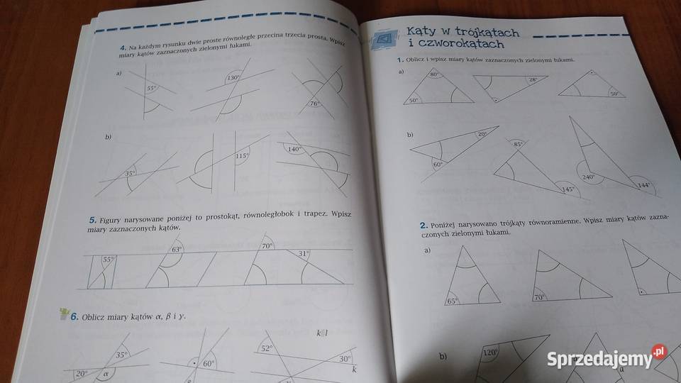 Matematyka z plusem 6 Ćwiczenia Geometria Wersja skrypt, zeszyt ćwiczeń, zbiór zadań, testów