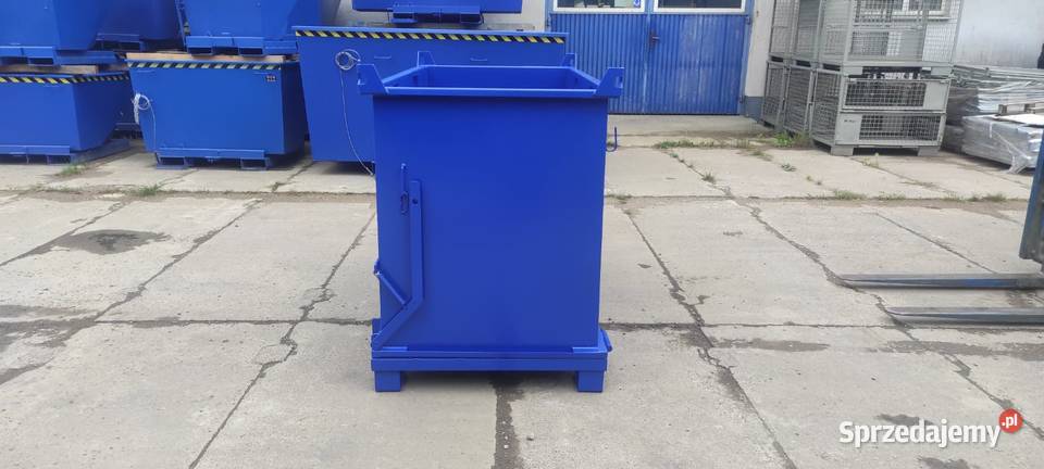 Kontener z klapowym dnem PMDB 1500 L polskiego Kielce