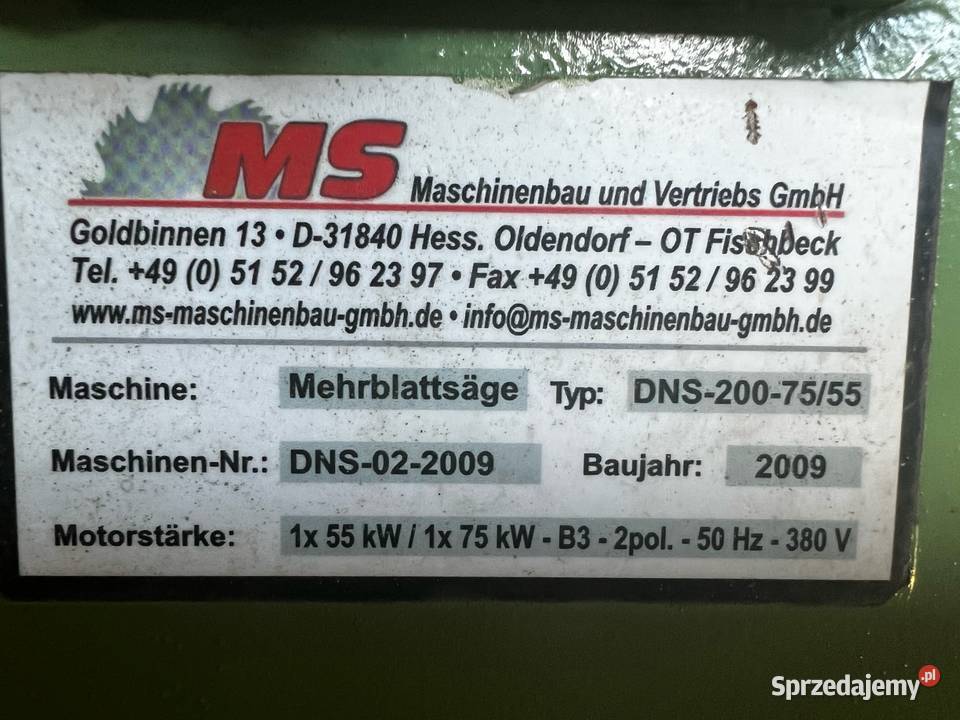 Wielopiła MS DNS2007555 dwuwałowa Jordanów