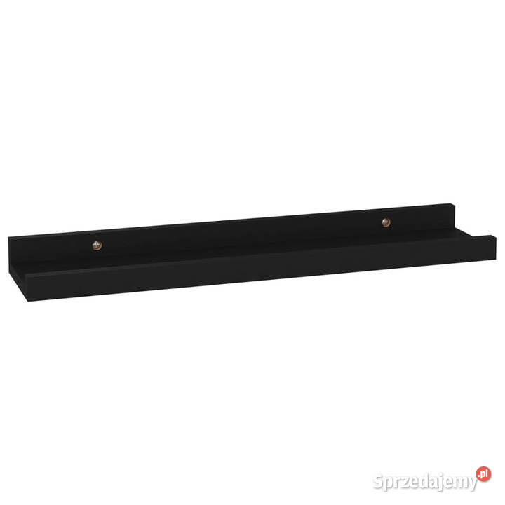 Półki ścienne 4 czarne 40x9x3 WM326667