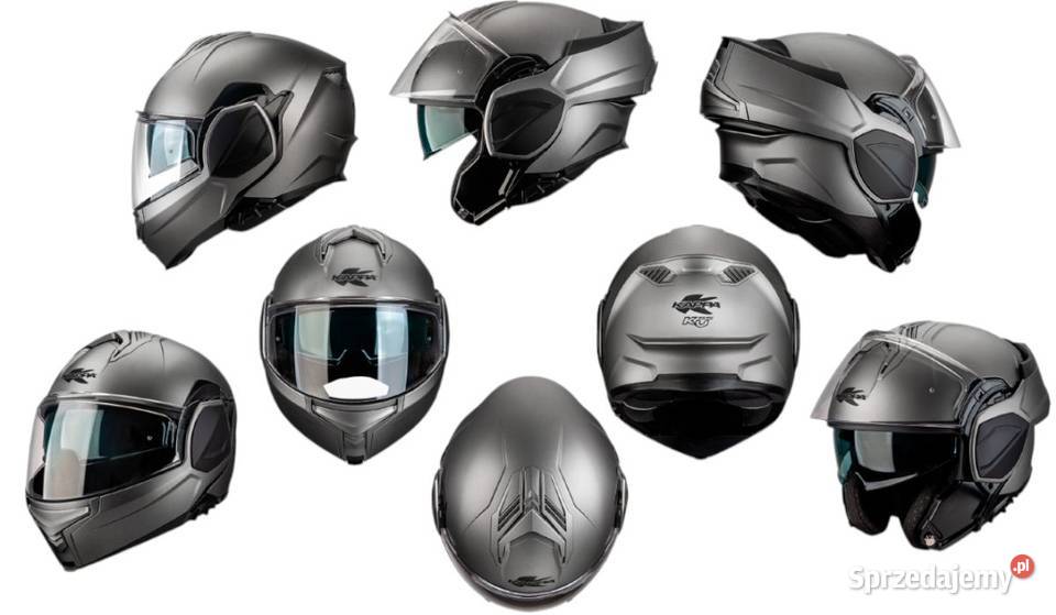 KASK SZCZĘKOWY MODUŁOWY FLIPBACK Z BLENDĄ CZARNY Mrągowo