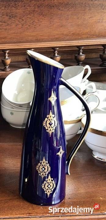 Wazon Kobalt Wallendorf syg Volkstedt Made in Porcelana i szkło Gdańsk