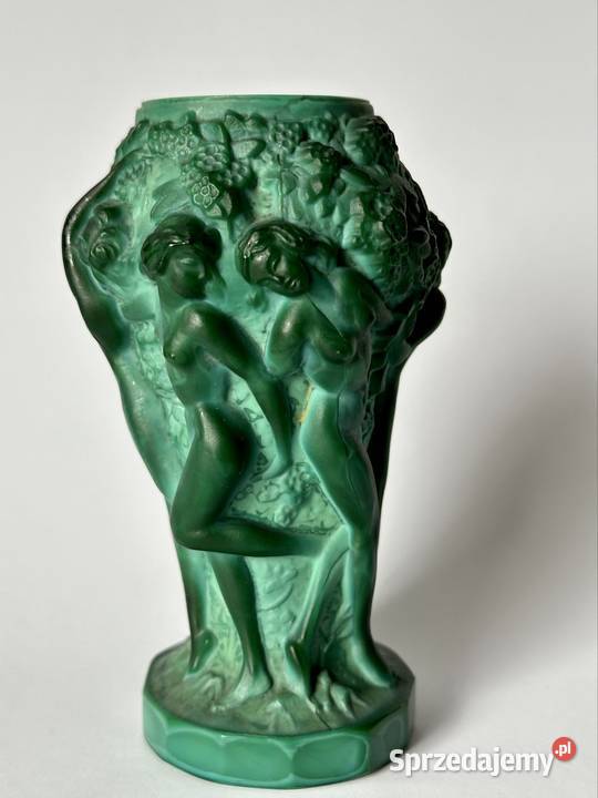 Wazon Ingrid Curt Schlevogt Bohemia winobranie Porcelana i szkło Warszawa