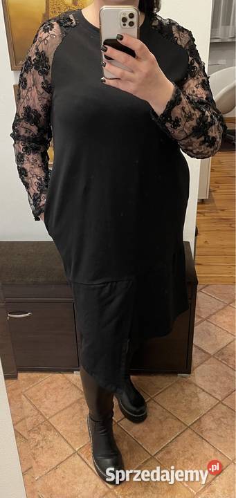 sukienka bawełniana z pięknymi rękawami z Moda i Styl Bytom