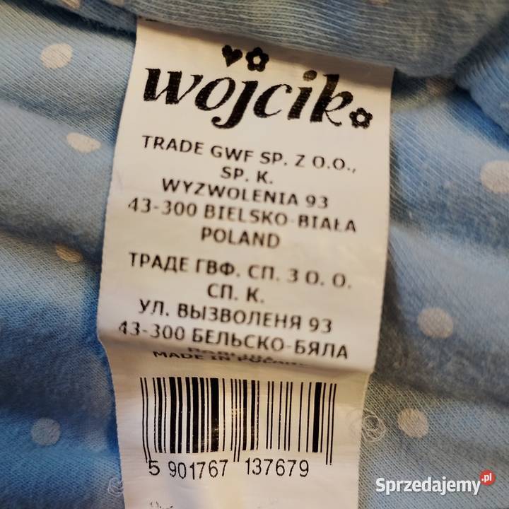 Spszedam kurteczkę WÓJCIK niebieską 116 podlaskie Zaścianki