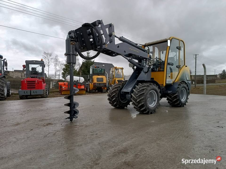 Ładowarka budowlana EUROTRAC W12S z wiertnicą I Nowy Dwór Mazowiecki