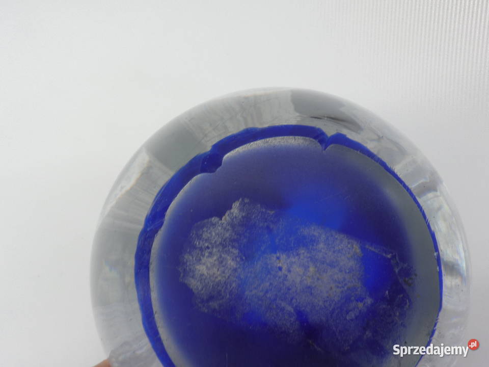 Piękna szklana kula kolorowe szkło artystyczne Raszków
