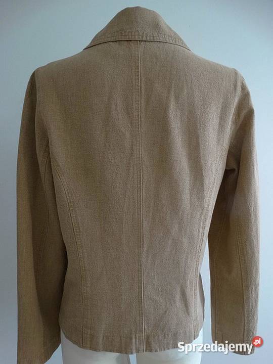 Kurtka Trencz Bosmanka Lniana Len Bawełna Lekka Wiosenna/Jesienna  Łomża