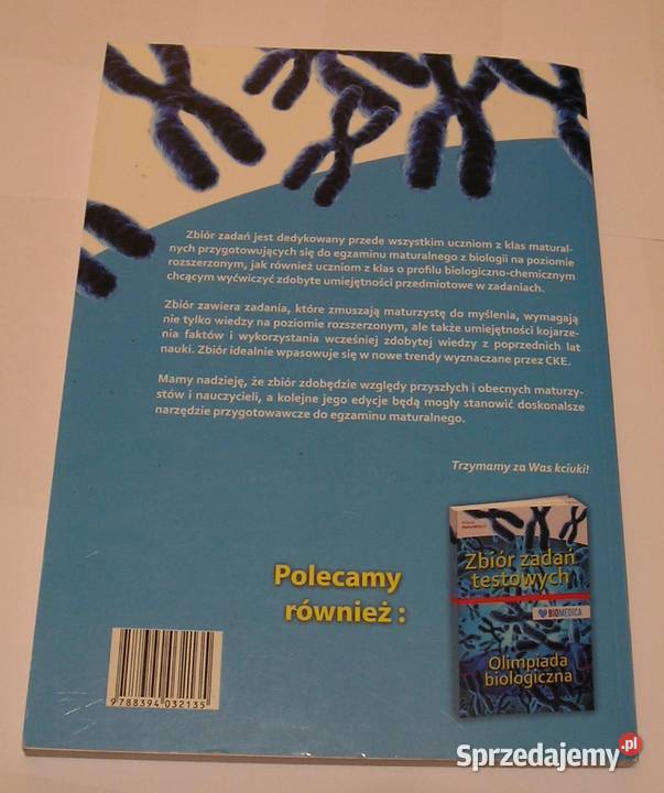 BIOLOGIA ZBIÓR ZADAŃ MATURA 2016 BIOMEDICA Rok wydania 2016 Podręczniki łódzkie Łódź