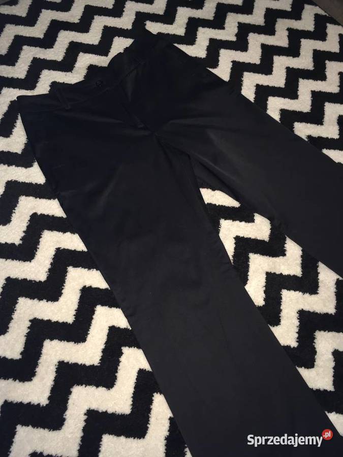 Nowe damskie eleganckie czarne spodnie Laura Spodnie Nisko