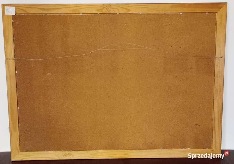 Obraz olejny na desce sygnowany Widok na górskie Katowice