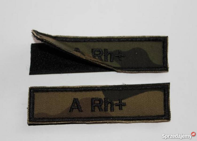 Naszywki na Mundur Naszywka Grupa krwi BLOOD Grudziądz