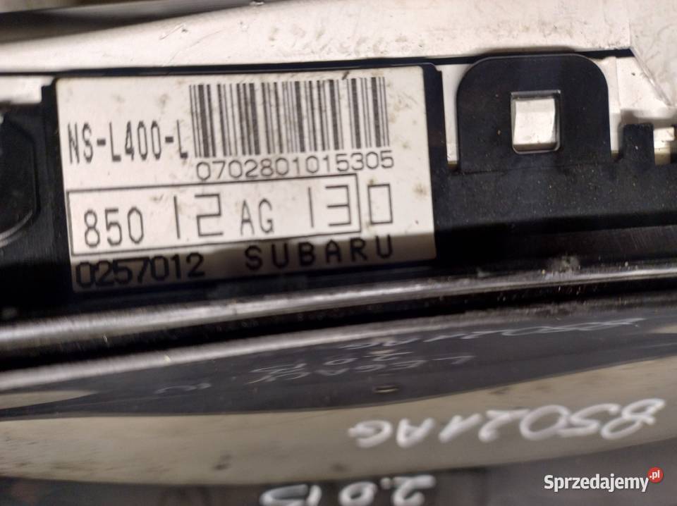 SUBARU LEGACY IV 20b licznik zegary 85012AG130 Liczniki i zegary Kielce