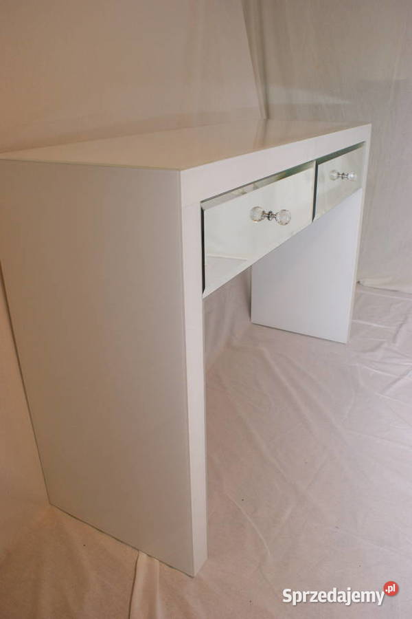 Toaletka z lustra konsola lustrzanabiała OKAZJA