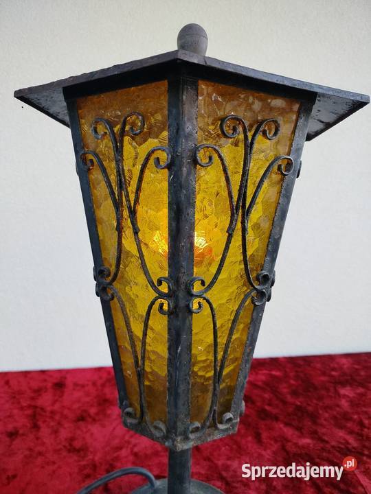 Lampa Latarnia kute żelazo druga połowa XX wieku Kęty sprzedam