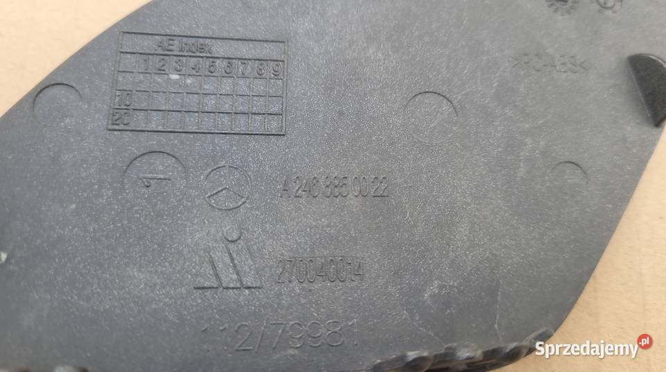 MERCEDES B W246 1114 ZAŚLEPKA HAKA ZDERZAKA