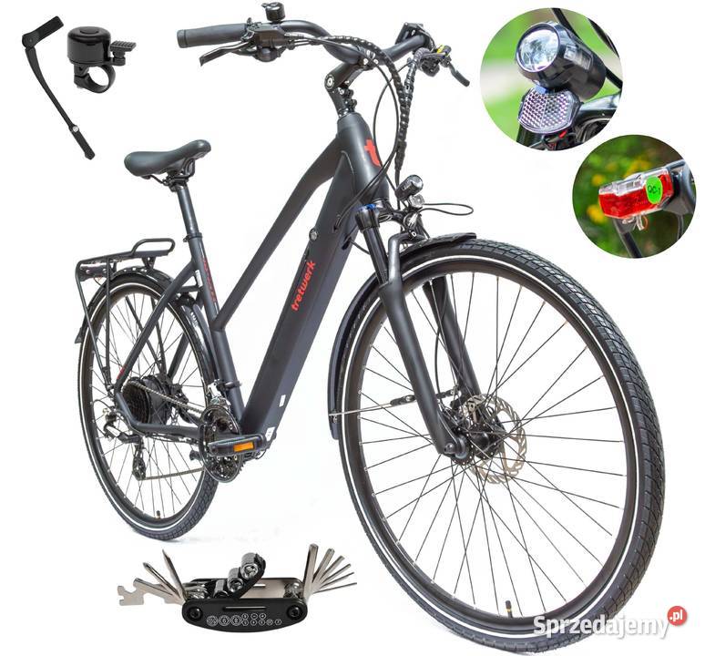 Rower Elektryczny Damski Trekkingowy Koła 28 sprzedam