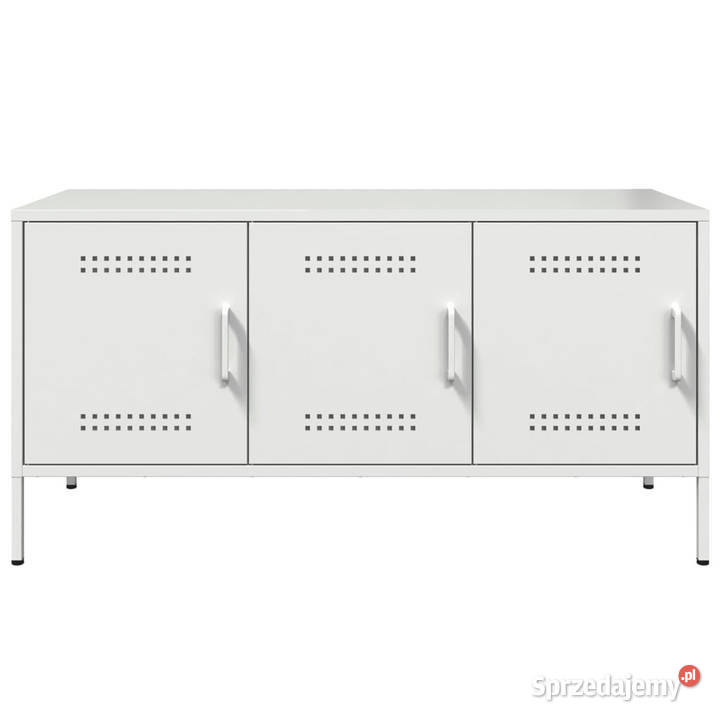 Szafka pod telewizor biała 1005x39x505 stalowa RTV Warszawa