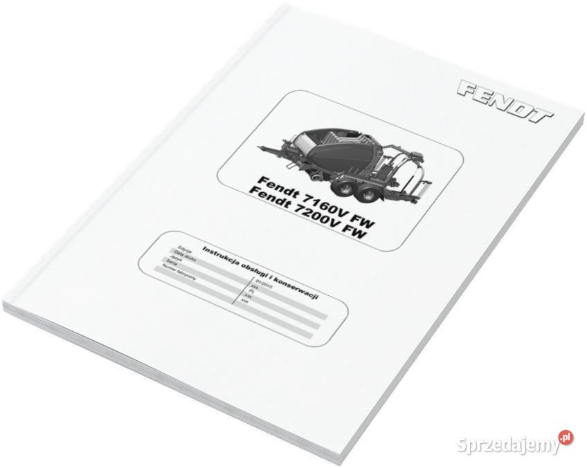 Instruckja obsługi FENDT 818 Vario 820 katalog Szamotuły