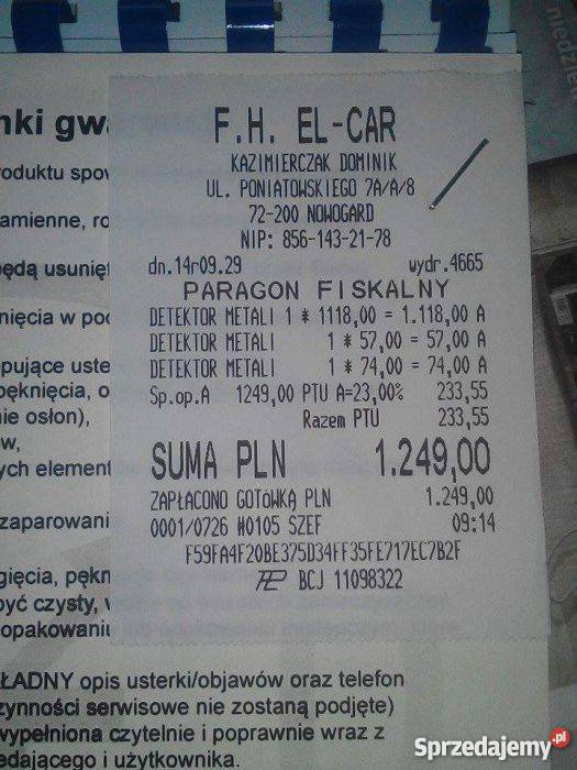 Wykrywacz Teknetics Eurotek Pro 11 Chełm