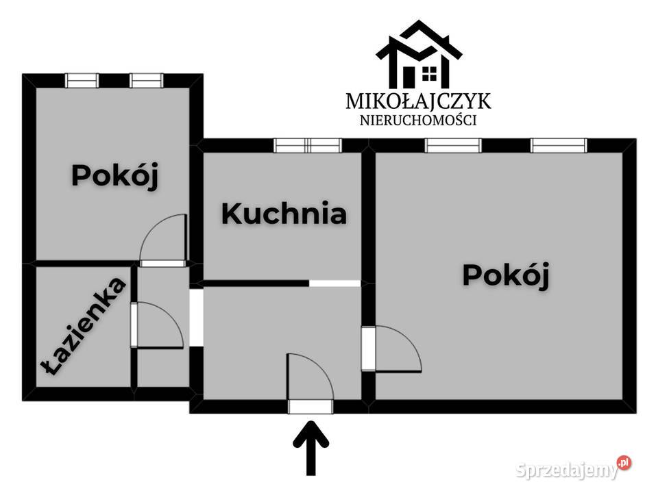 2 pokoje Konstytucji 3 Maja 3 piętro 43 m2 Bartoszyce
