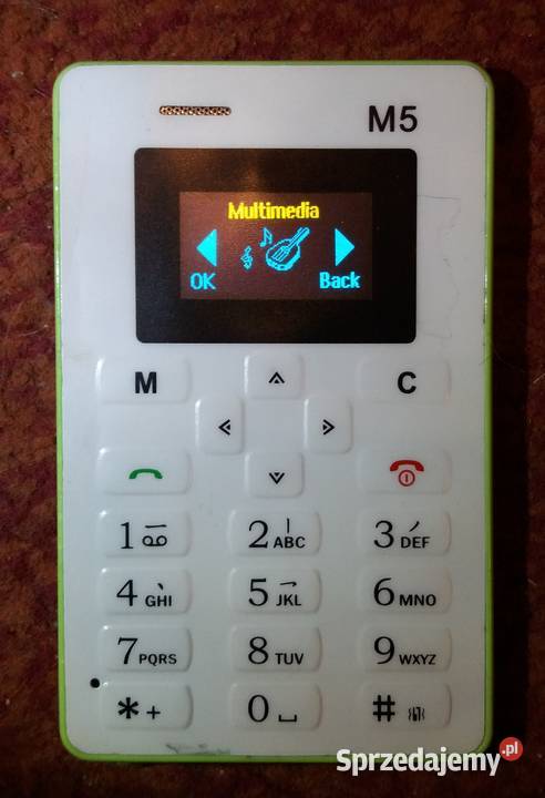 Mini telefon AEKU M5 micro SIM biało zielony 0 Tarnów