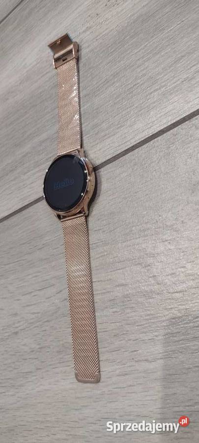 Smartwatch bluetooth zegarek różowe złoto pasek