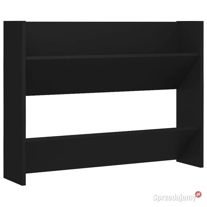 Półka ścienna na buty czarna 80x18x60 materiał