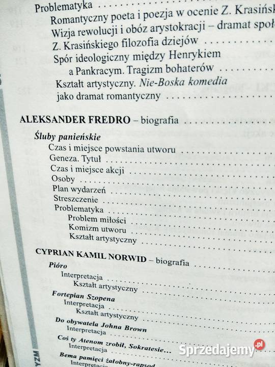 Romantyzm polski antykwariat szkolny outlet mazowieckie Warszawa