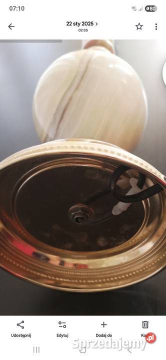 Lampa z onyksu Lubin sprzedam