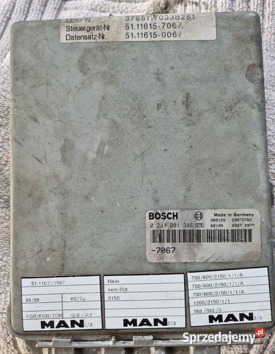 Sterownik komputer silnika Man TGA F2000 TGX
