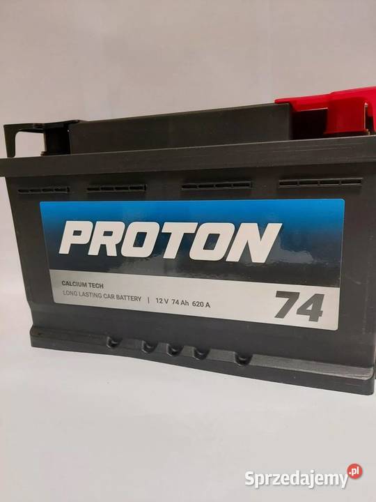 Akumulator PROTON 74Ah 620A EN PRAWY PLUS wysoki akumulatory Układ elektryczny podlaskie Łomża