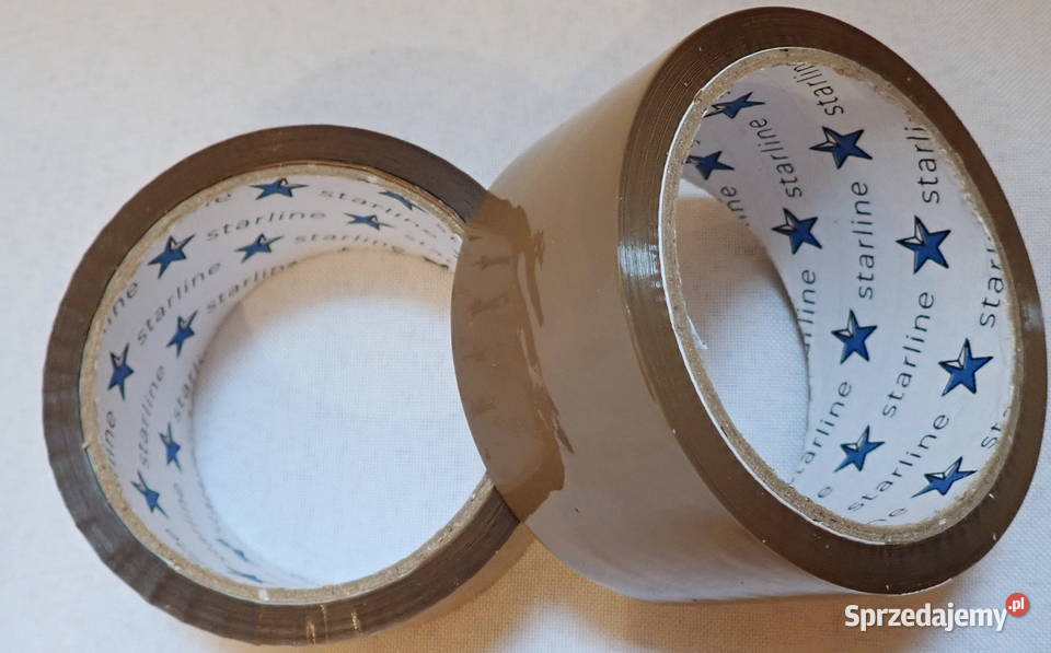 Taśma klejąca pakowa brązowa 60m Mocna acrylowy Siewierz