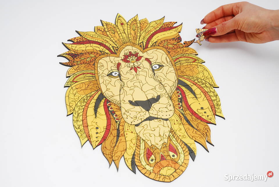 Puzzle Drewniane Premium EKO Układanka LEW Łódź sprzedam