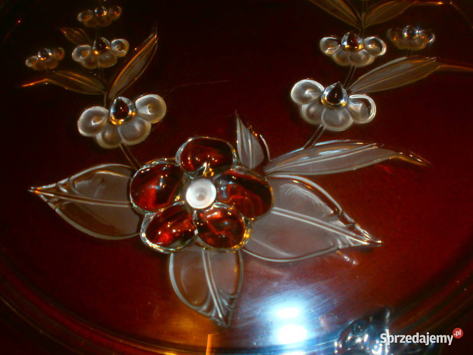 Duża tortownica kryształ Wyposażenie wnętrz Zielona Góra