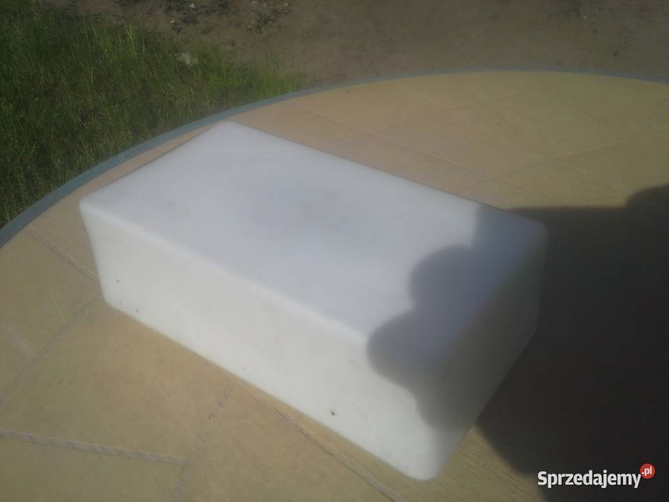 Klosz szklany prostokątny biały plafon mazowieckie Warszawa