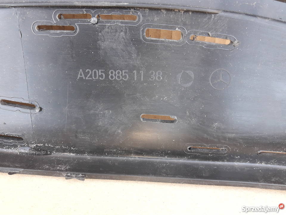 MERCEDES C KLASA W205 DOKŁADKA ZDERZAKA TYŁ Bieleń