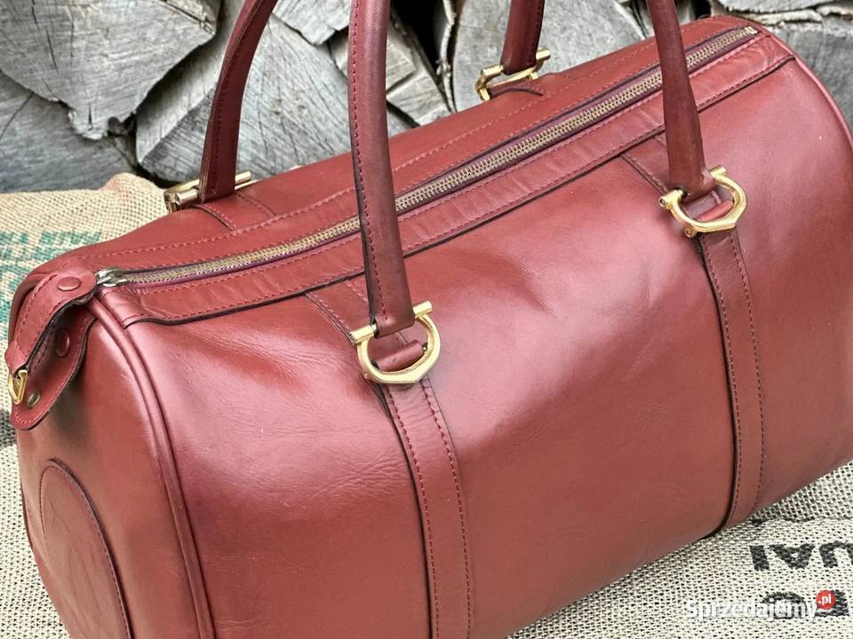 Torba Vintage Cartier Boston 40 stan idealny 100 żółty/złoty Warszawa sprzedam