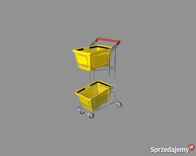 Wózek sklepowy dwupoziomowy pod koszyki sklepowe Barczewo sprzedam