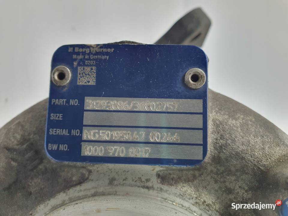 TURBOSPRĘŻARKA Volvo S80 24 D5 36002640 Chełm sprzedam