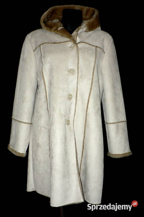 DINOZ oldschoolowy płaszczykeko kożuszek 44 Łódź