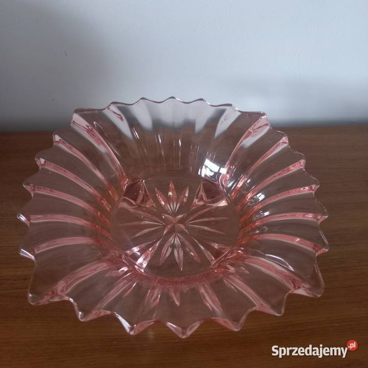 Patera misa rozalinowa Art Deco Toruń